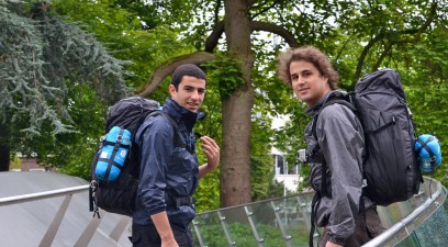 Oussama et Jean-Christophe de Bravons la route